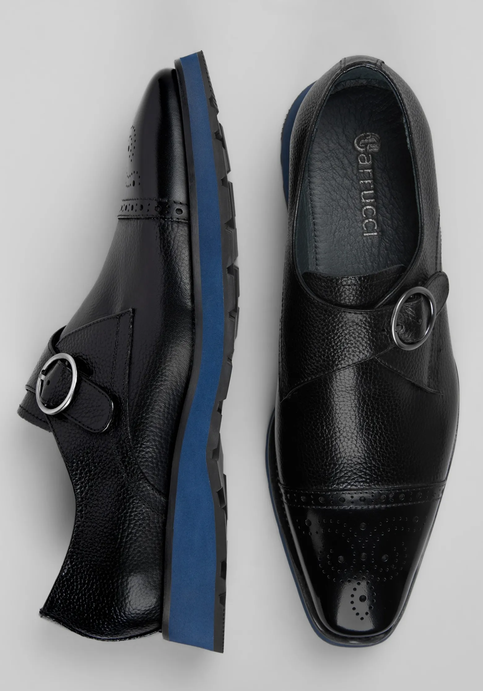 Carrucci Hybrid Monk Strap Shoes