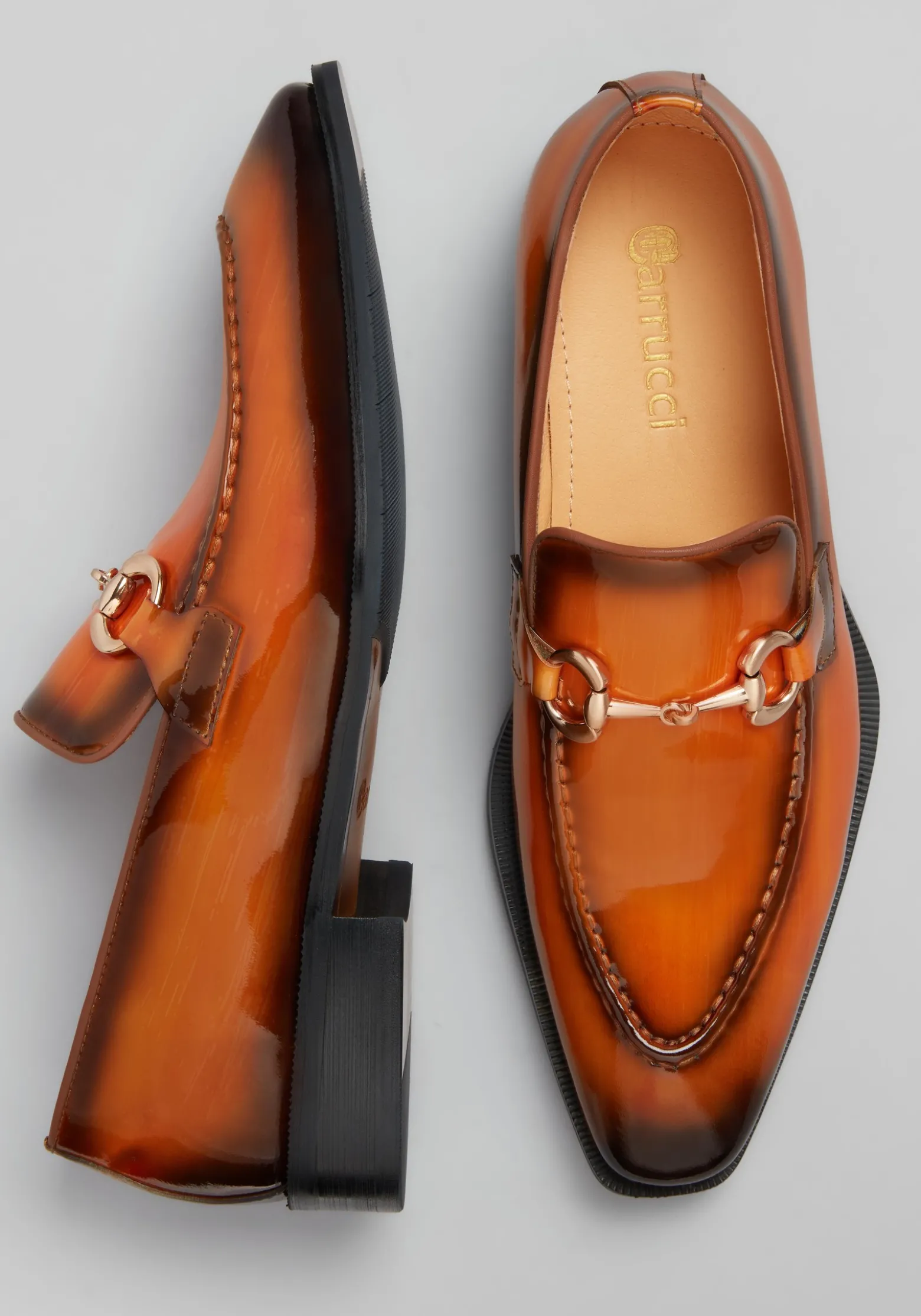 Carrucci Moc Bit Patent Leather Loafers