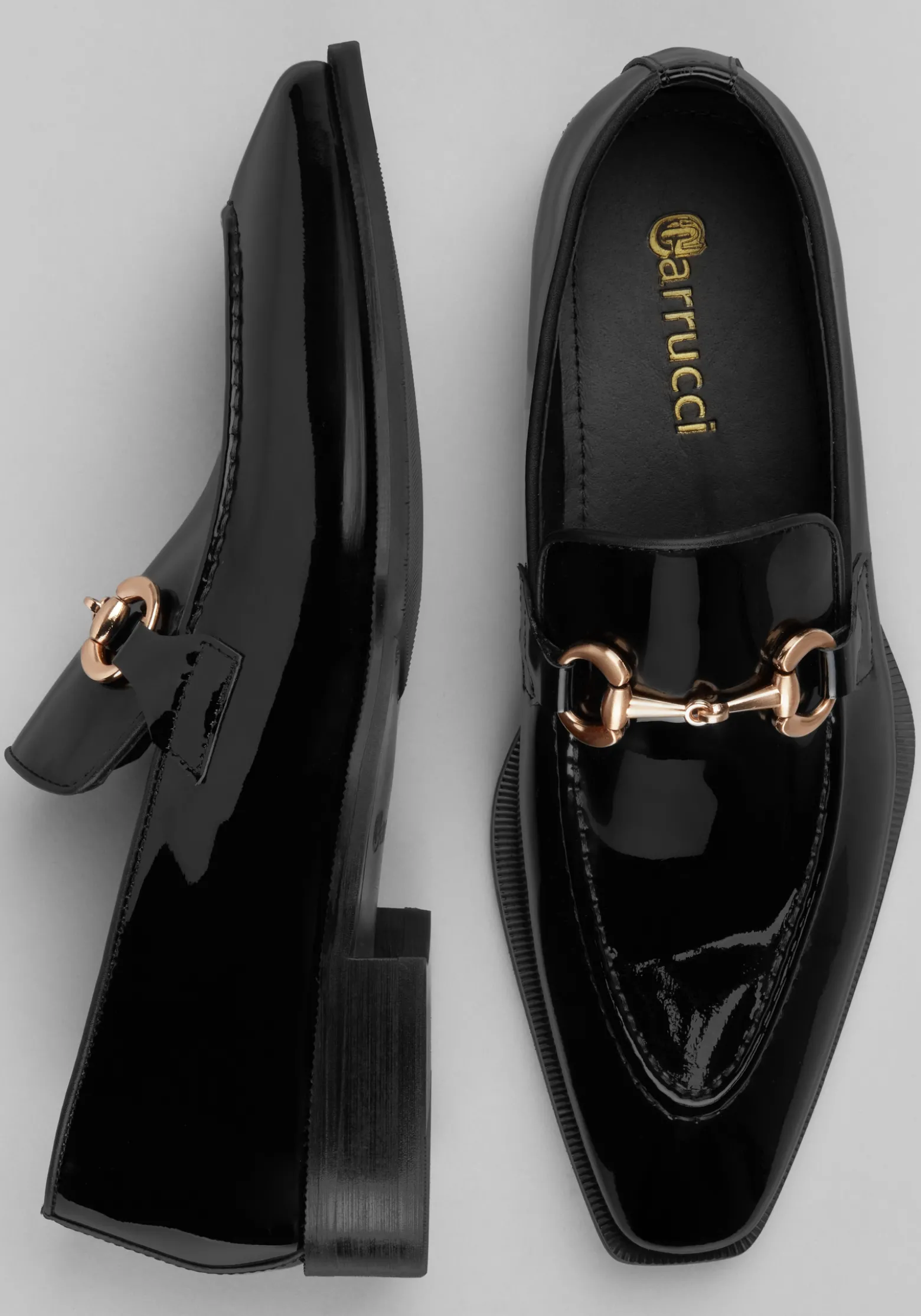 Carrucci Moc Bit Patent Leather Loafers