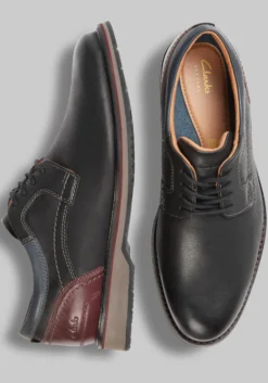 Clarks Monahan Plain Toe Oxfords