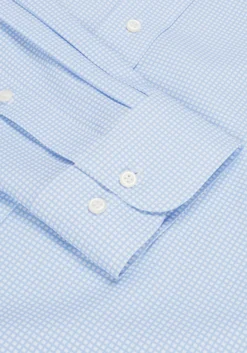1905 Collection Tailored Fit Check 4-Way Stretch Dress Shirt