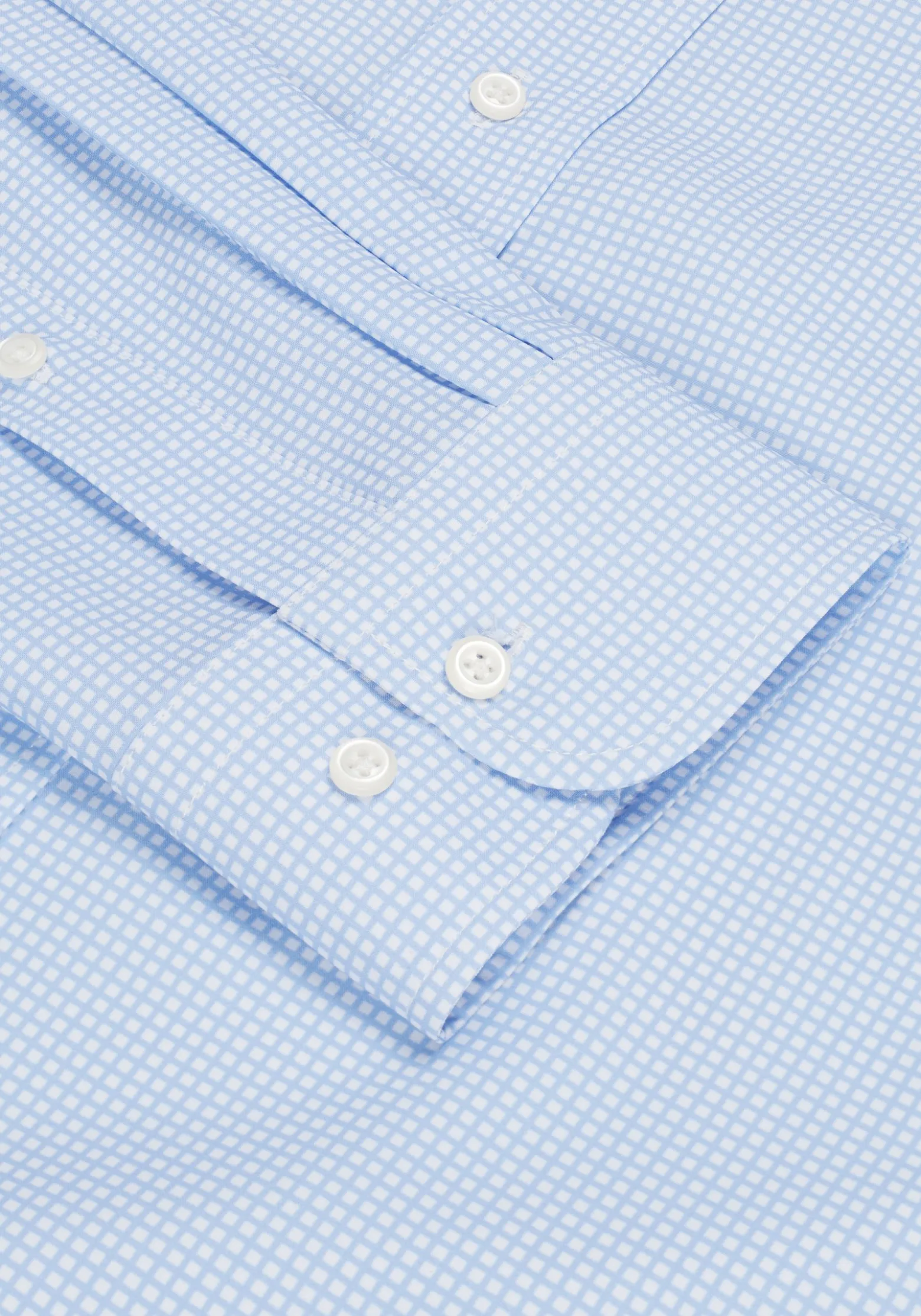 1905 Collection Tailored Fit Check 4-Way Stretch Dress Shirt