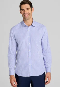 1905 Collection Tailored Fit Mini Gingham Button Up Shirt