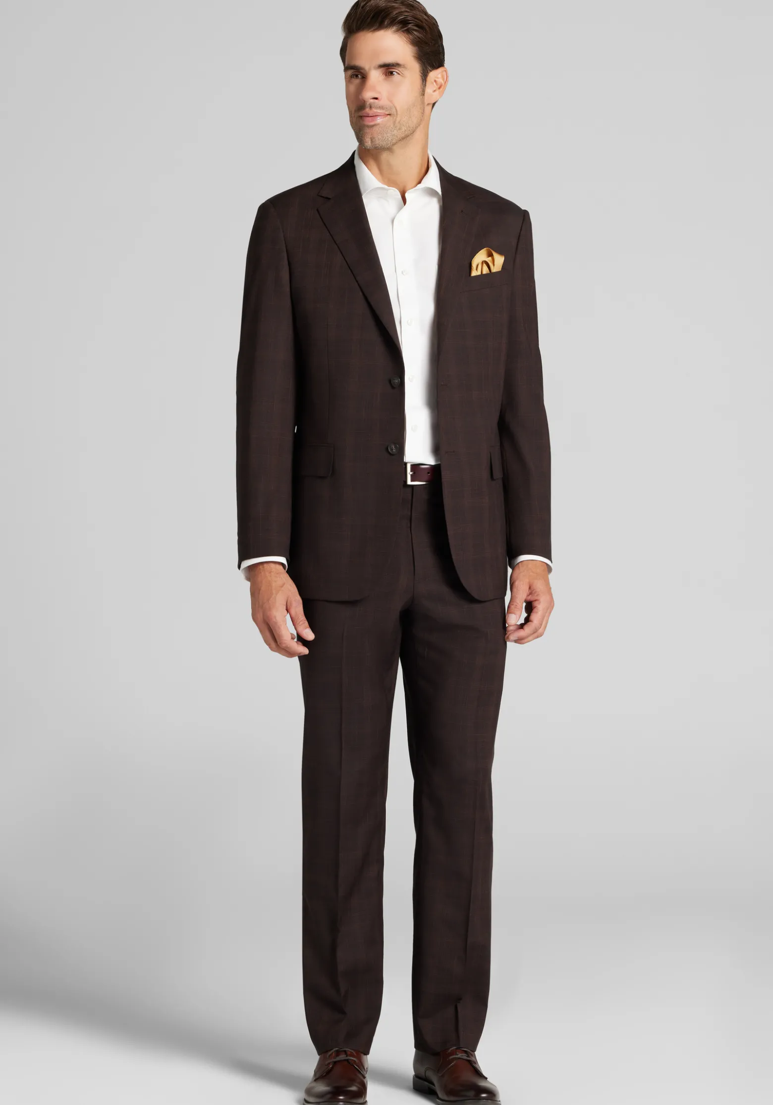 1905 Collection Tailored Fit Plaid Suit Separates Jacket