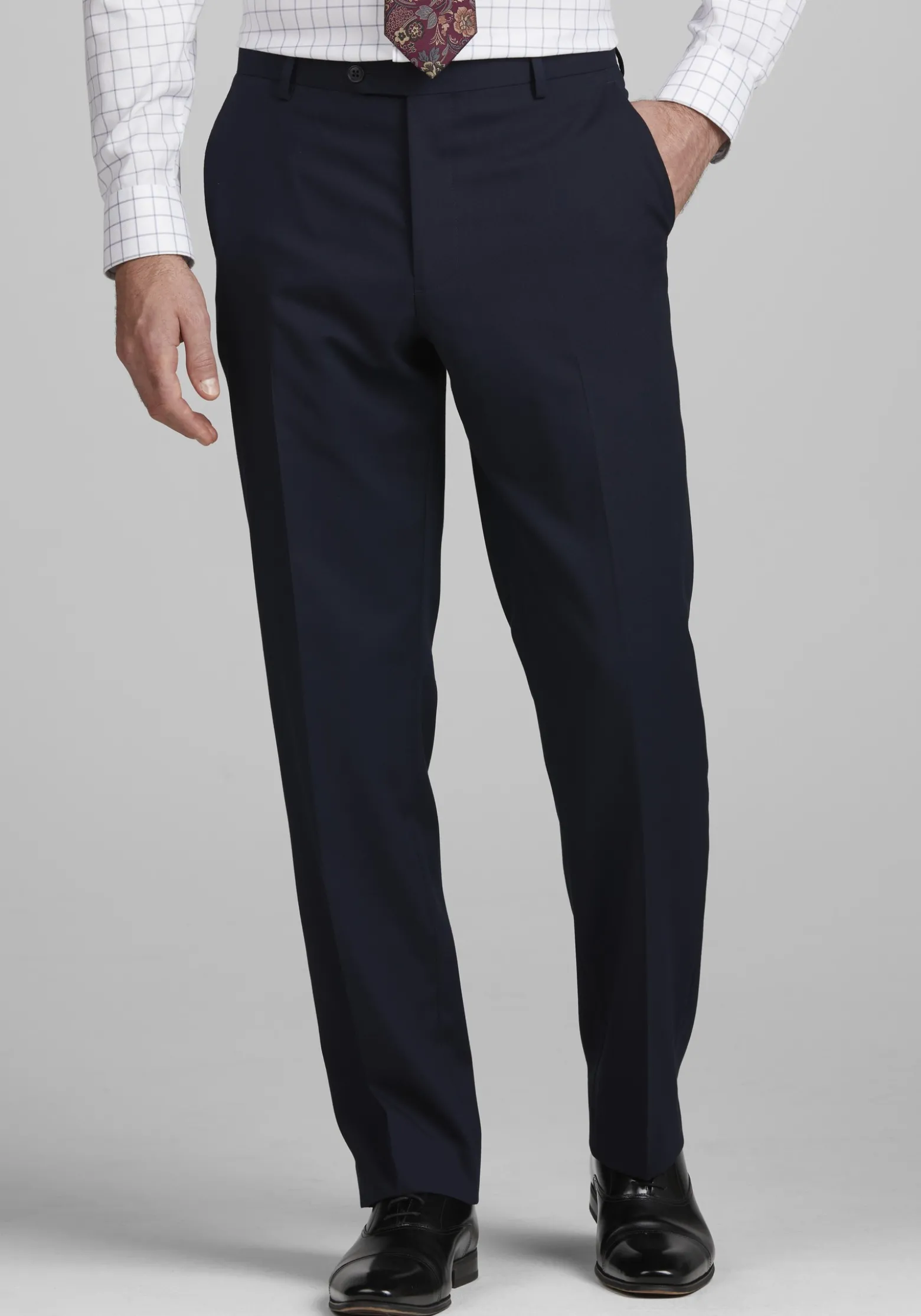 1905 Collection Tailored Fit Solid Suit Separates Pants