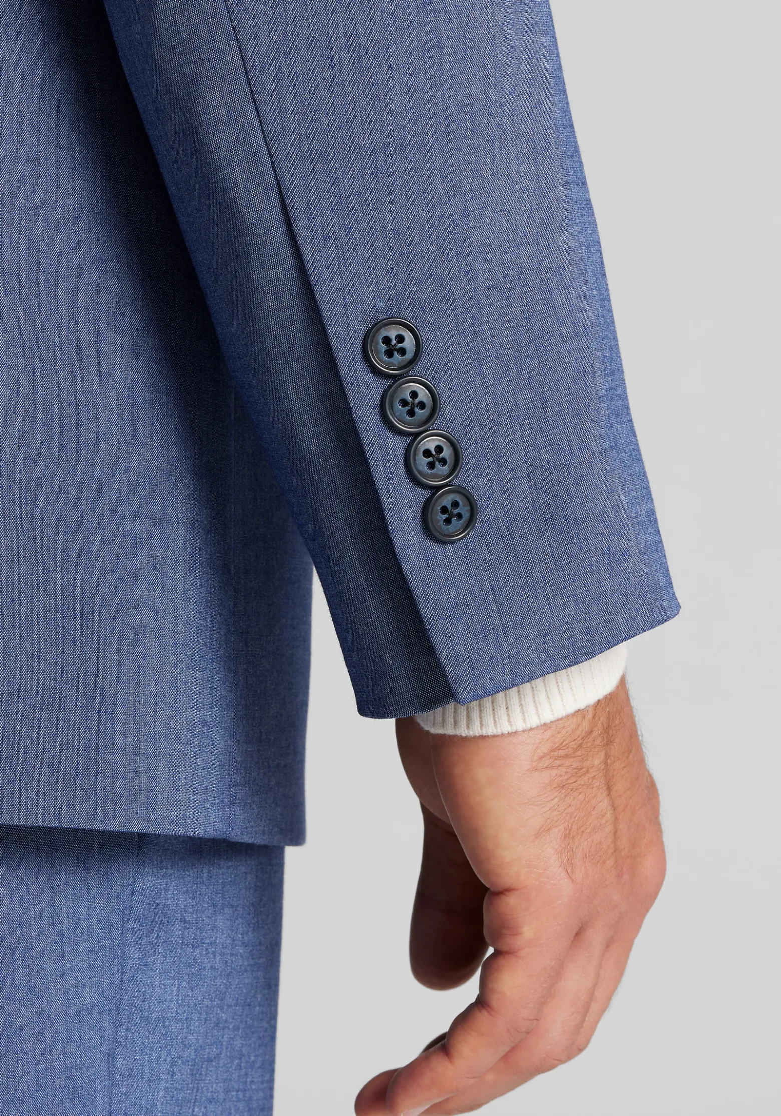 1905 Collection Tailored Fit Solid Suit Separates Jacket