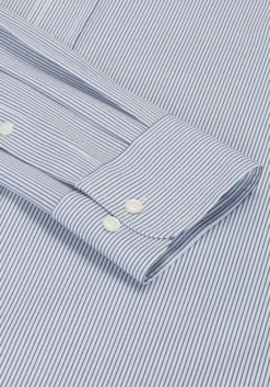 1905 Collection Tailored Fit Spread Collar Stripe 4-Way Stretch Dress Shirt