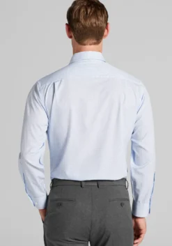 1905 Collection Tailored Fit Spread Collar Micro Medallion 4-Way Stretch Dress Shirt
