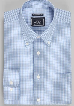1905 Collection Traditional Fit Gingham Dress Shirt