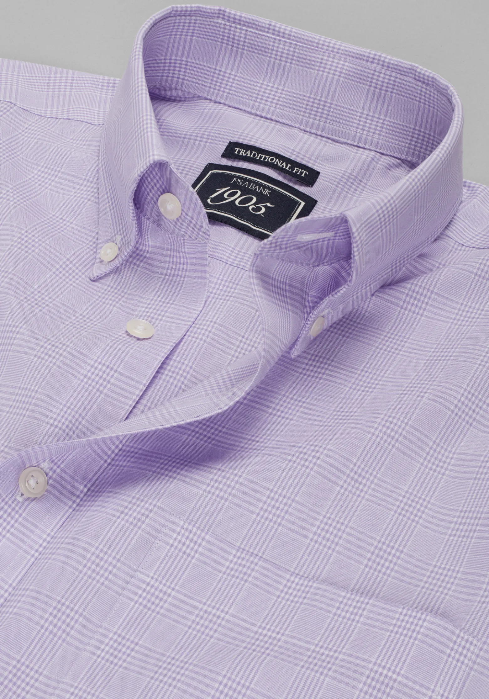 1905 Collection Traditional Fit Medium Check Dress shirt