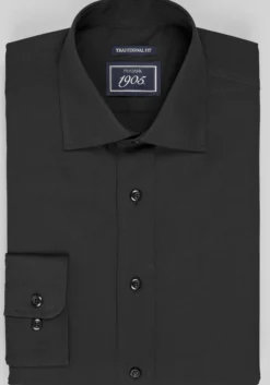 1905 Collection Traditional Fit Solid Dress Shirt - Big & Tall