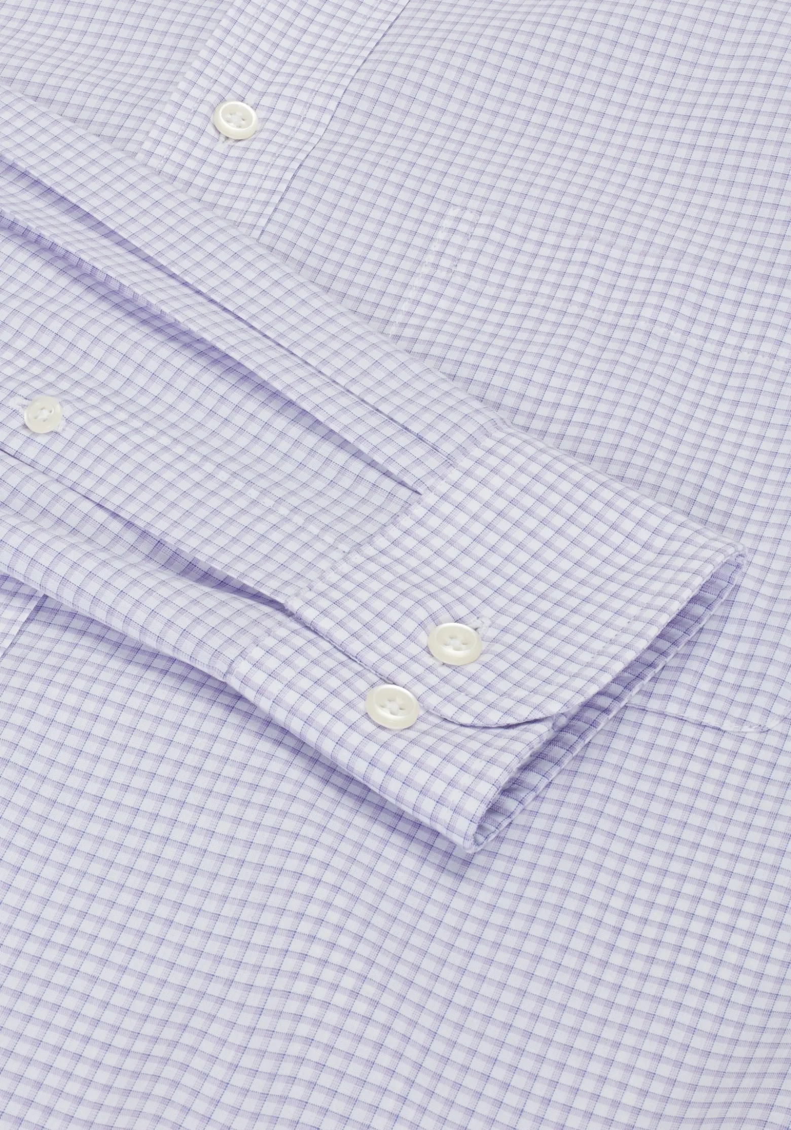 1905 Collection Traditional Fit 4-Way Stretch Button-Down Collar Mini Plaid Dress Shirt