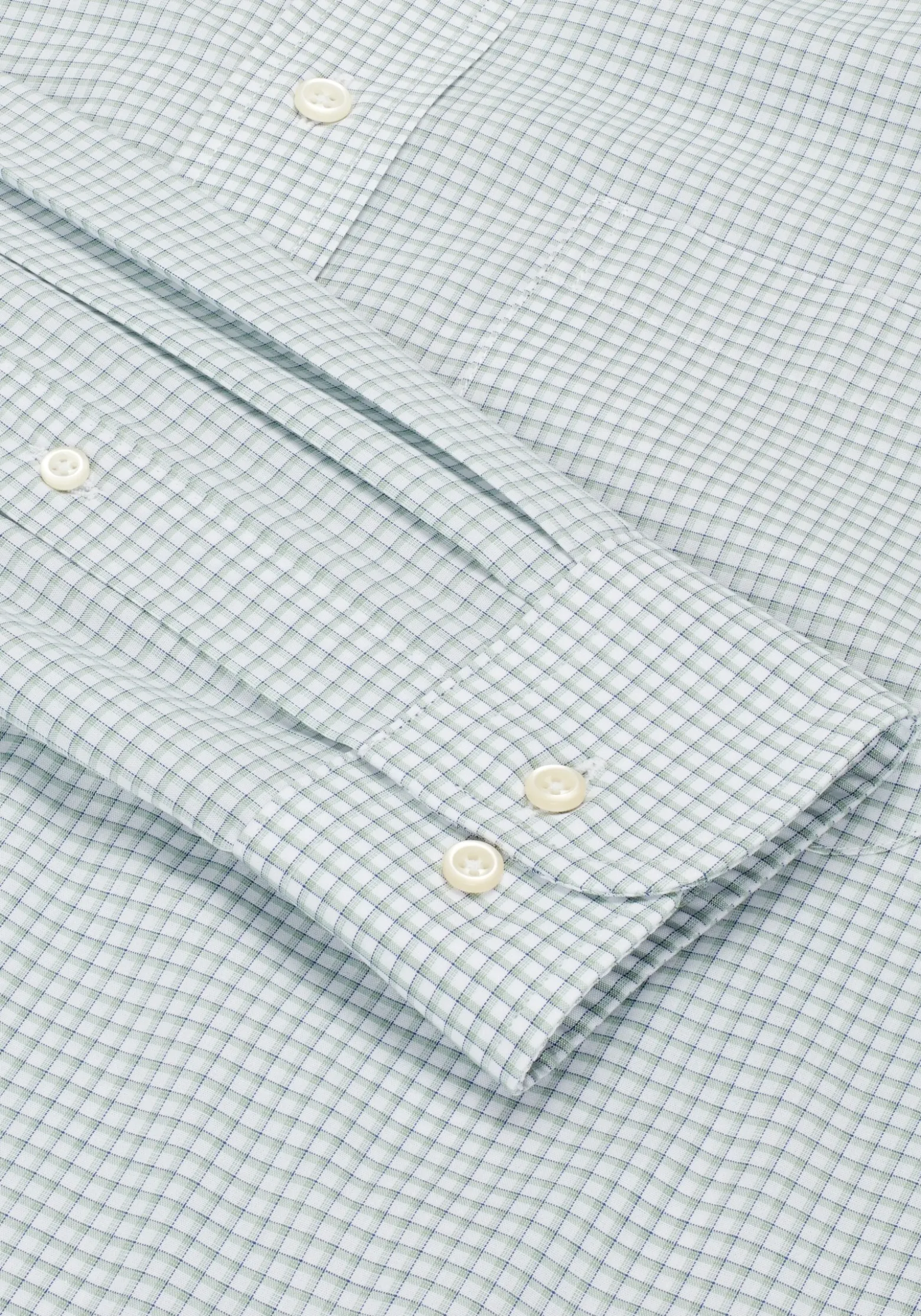 1905 Collection Traditional Fit 4-Way Stretch Button-Down Collar Mini Plaid Dress Shirt