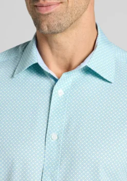 Con.Struct Slim Fit Mini Geo 4-Way Stretch Button Up Shirt CLEARANCE