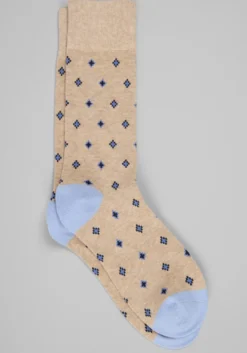 Diamond Pattern Socks, 1-Pair