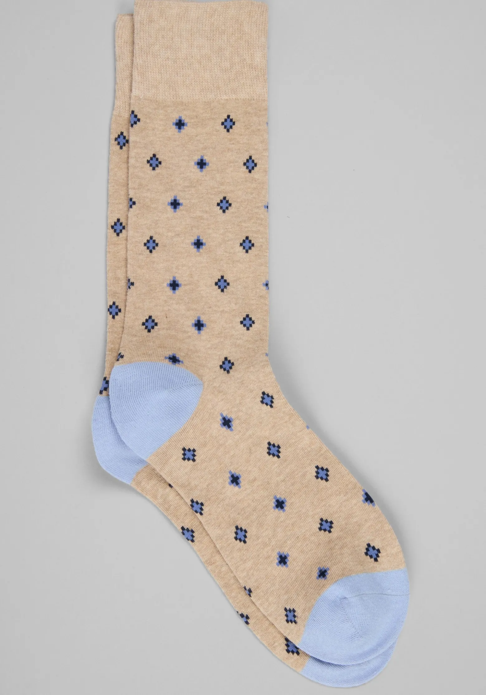 Diamond Pattern Socks, 1-Pair