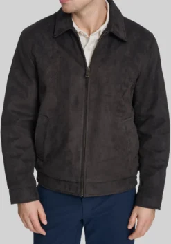 Dockers Tailored Fit Faux Suede Laydown Collar Jacket