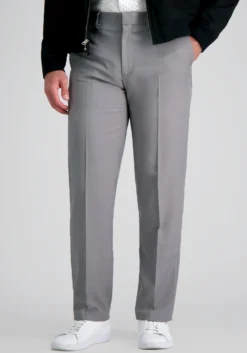 Haggar Premium Comfort Straight Fit Flat Front Dress Pants