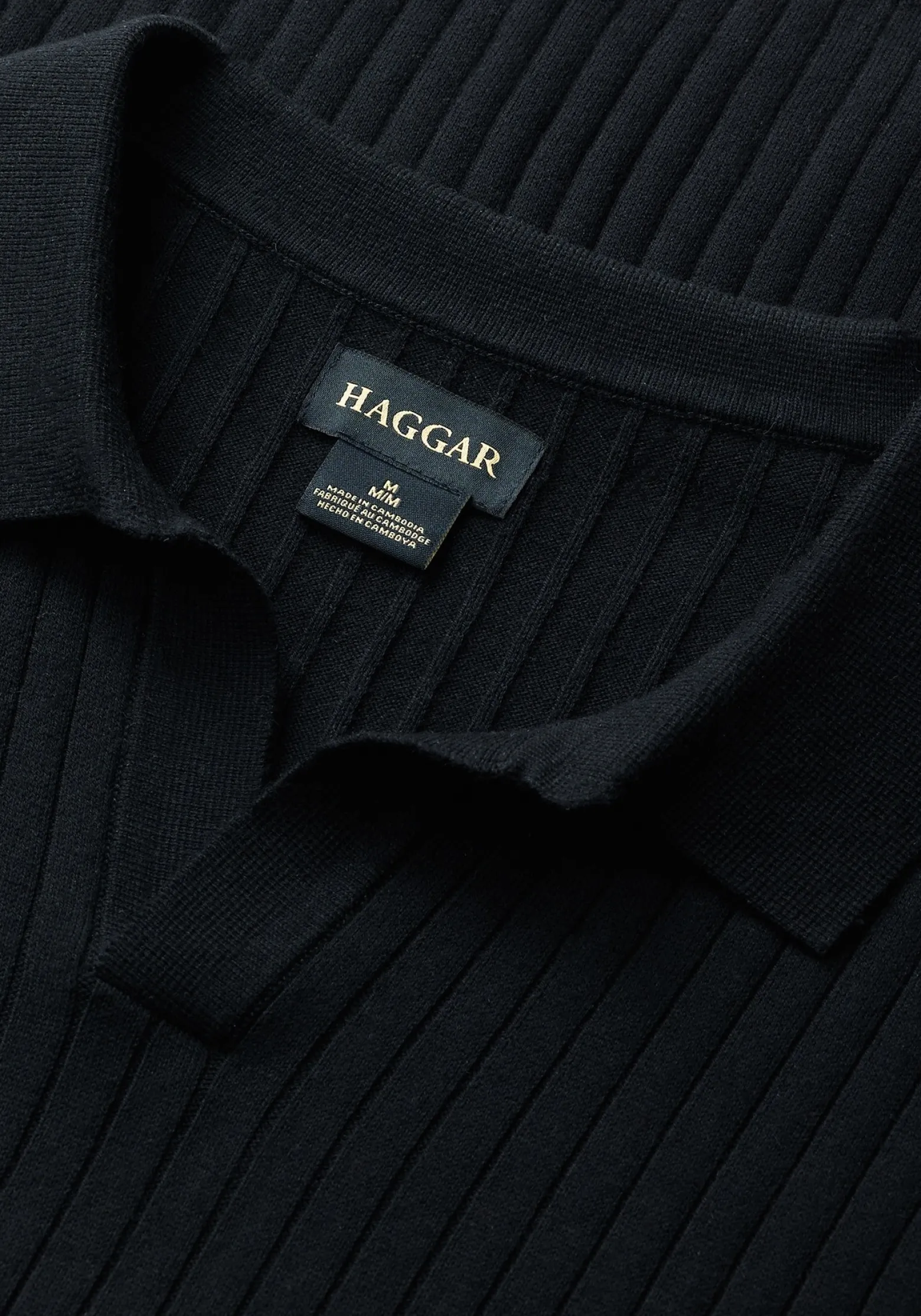 Haggar Slim Fit Johnny Collar Short Sleeve Sweater