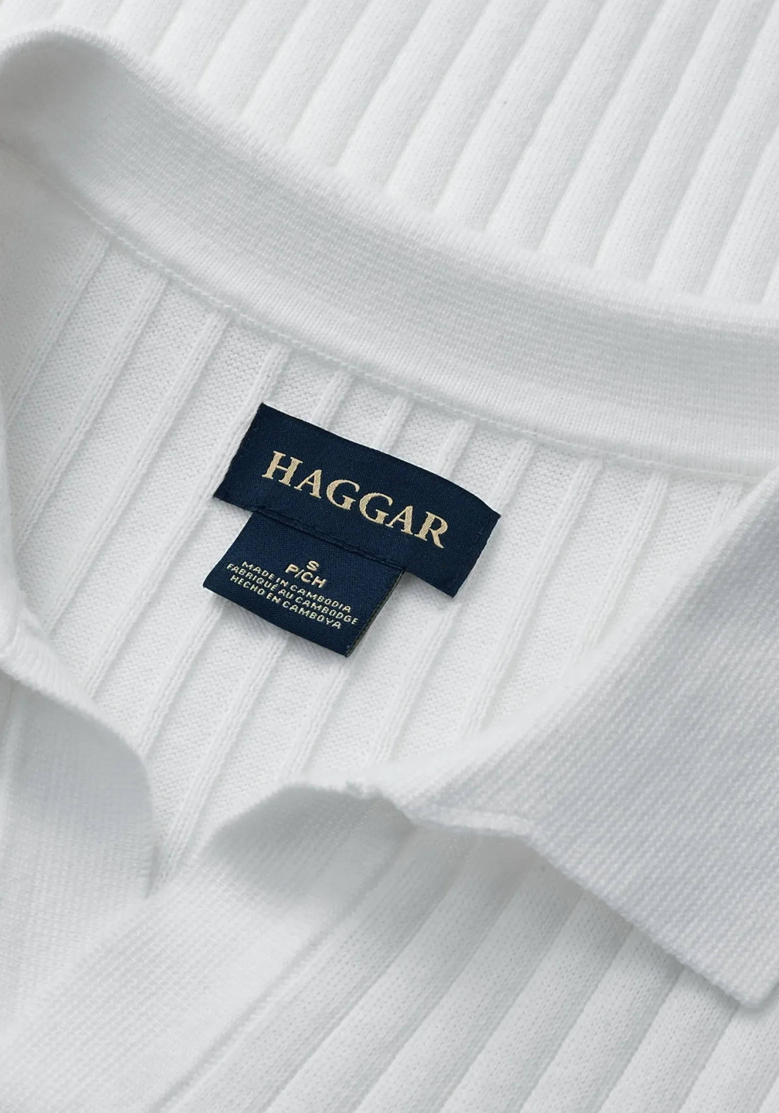 Haggar Slim Fit Johnny Collar Short Sleeve Sweater