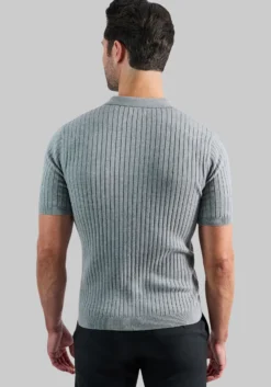 Haggar Slim Fit Johnny Collar Short Sleeve Sweater