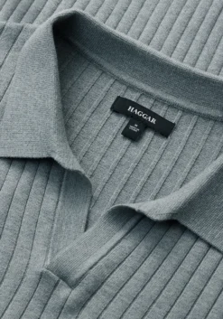 Haggar Slim Fit Johnny Collar Short Sleeve Sweater