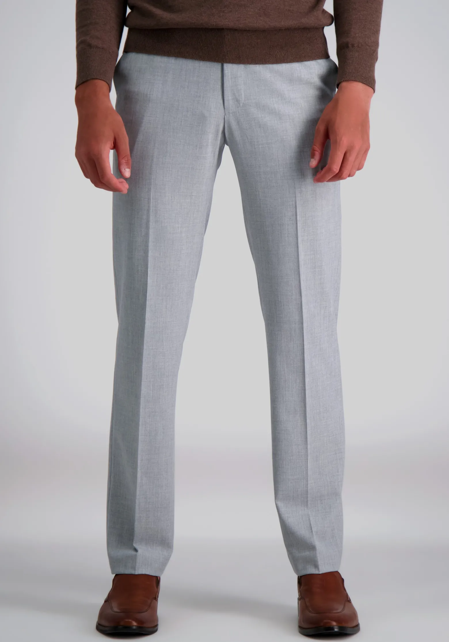 Haggar Slim Fit 4-Way Stretch Flat Front Dress Pants