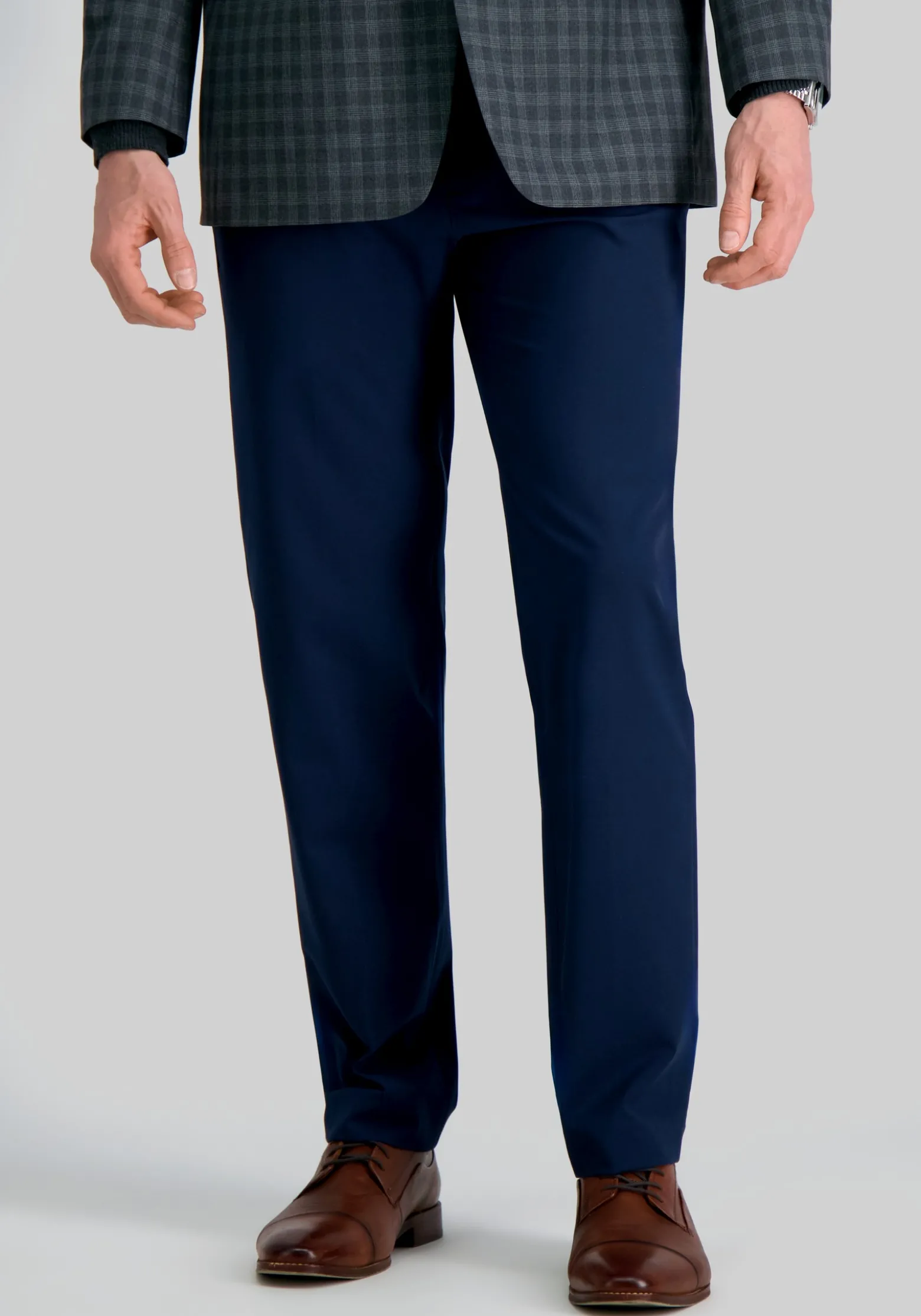 Haggar Slim Fit 4-Way Stretch Flat Front Dress Pants
