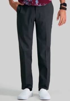 Haggar Slim Fit 4-Way Stretch Flat Front Dress Pants