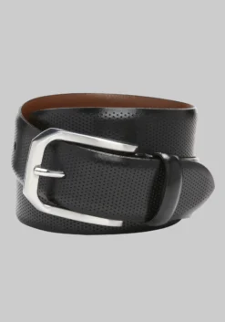 Johnston & Murphy Micro Perforated Leather Belt