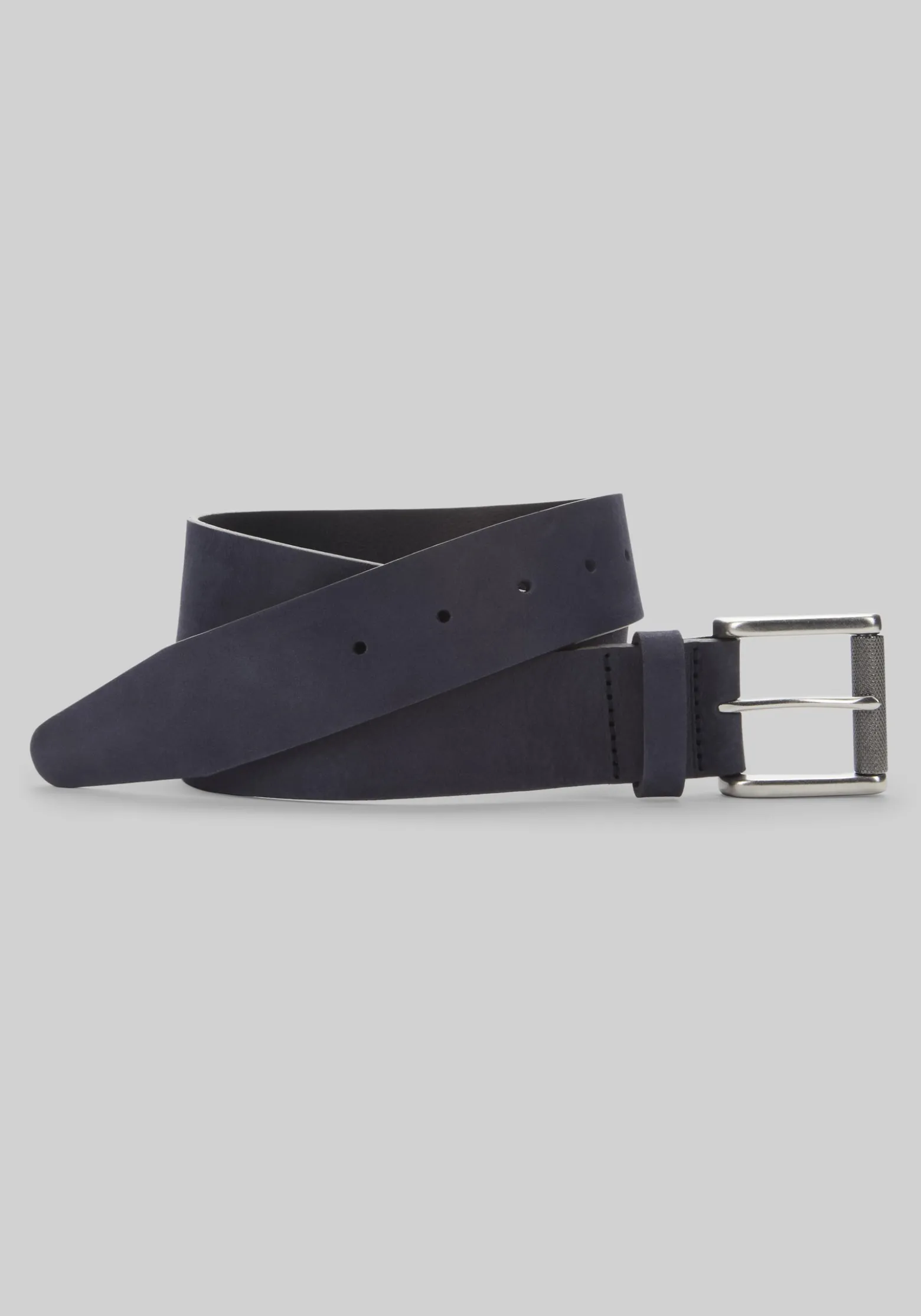 Johnston & Murphy Nubuck Roller Buckle Belt