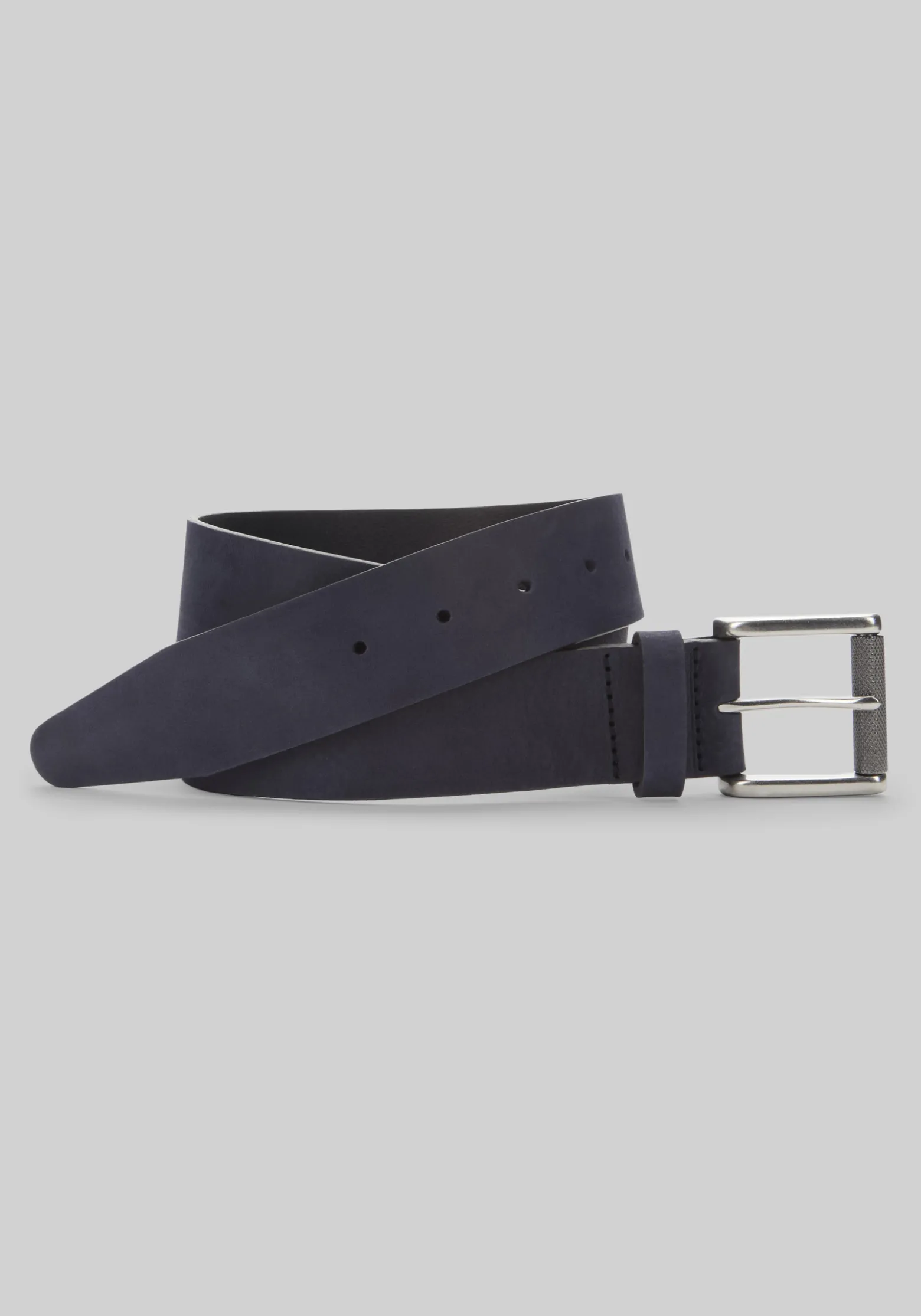 Johnston & Murphy Nubuck Roller Buckle Belt - Long