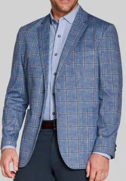 Johnston & Murphy Tailored Fit XC Flex Pinnacle Plaid Blazer