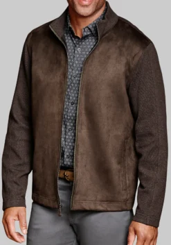 Johnston & Murphy Tailored Fit Faux Suede Jacket