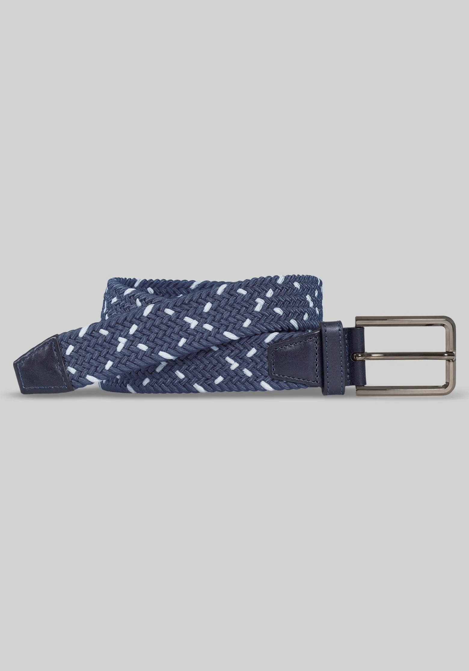 Johnston & Murphy Woven Stretch Knit Belt