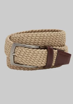 Johnston & Murphy Woven Stretch Knit Belt - Long