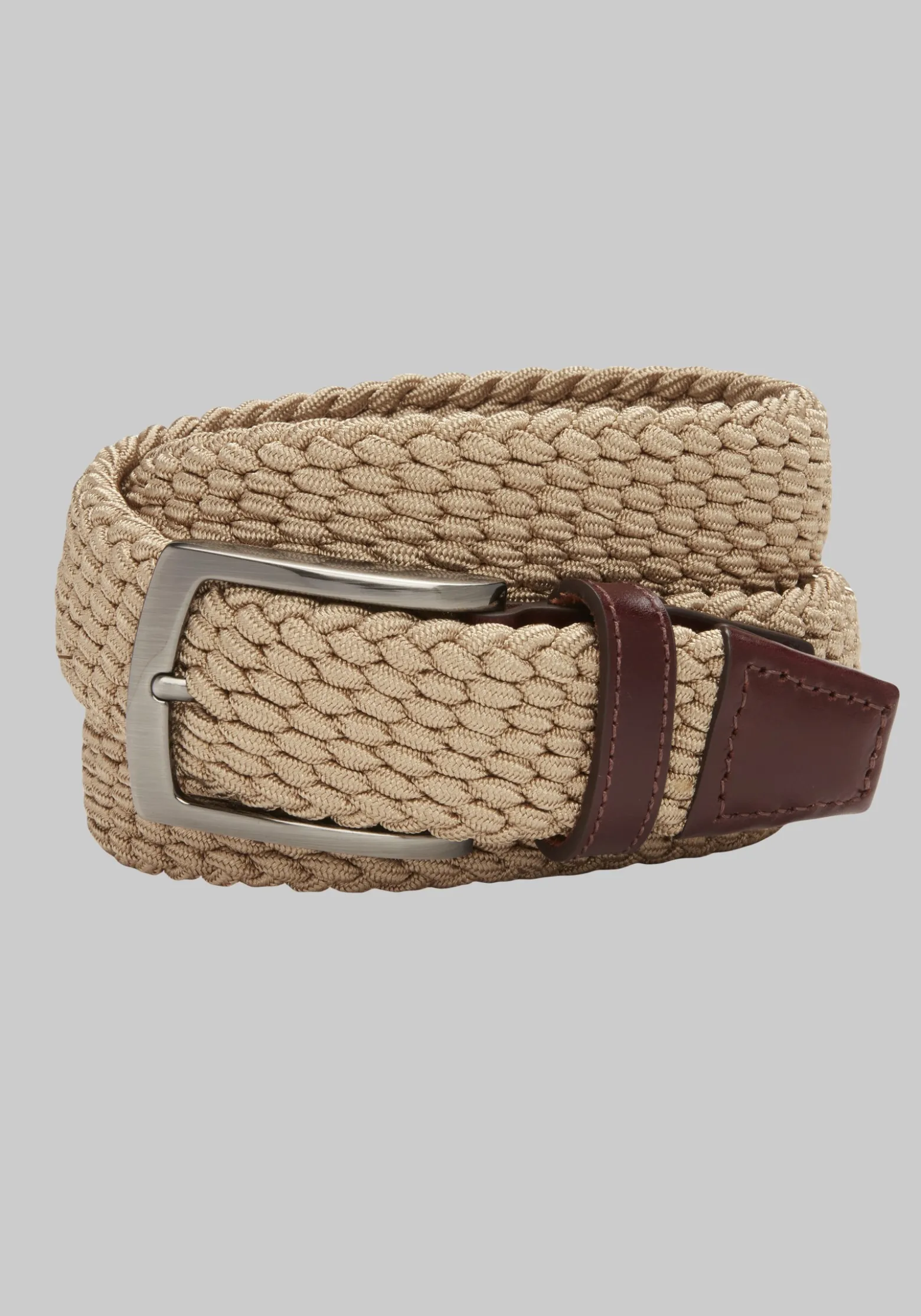 Johnston & Murphy Woven Stretch Knit Belt - Long