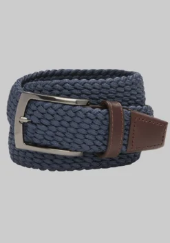 Johnston & Murphy Woven Stretch Knit Belt - Long