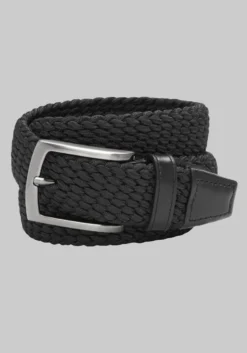 Johnston & Murphy Woven Stretch Knit Belt - Long