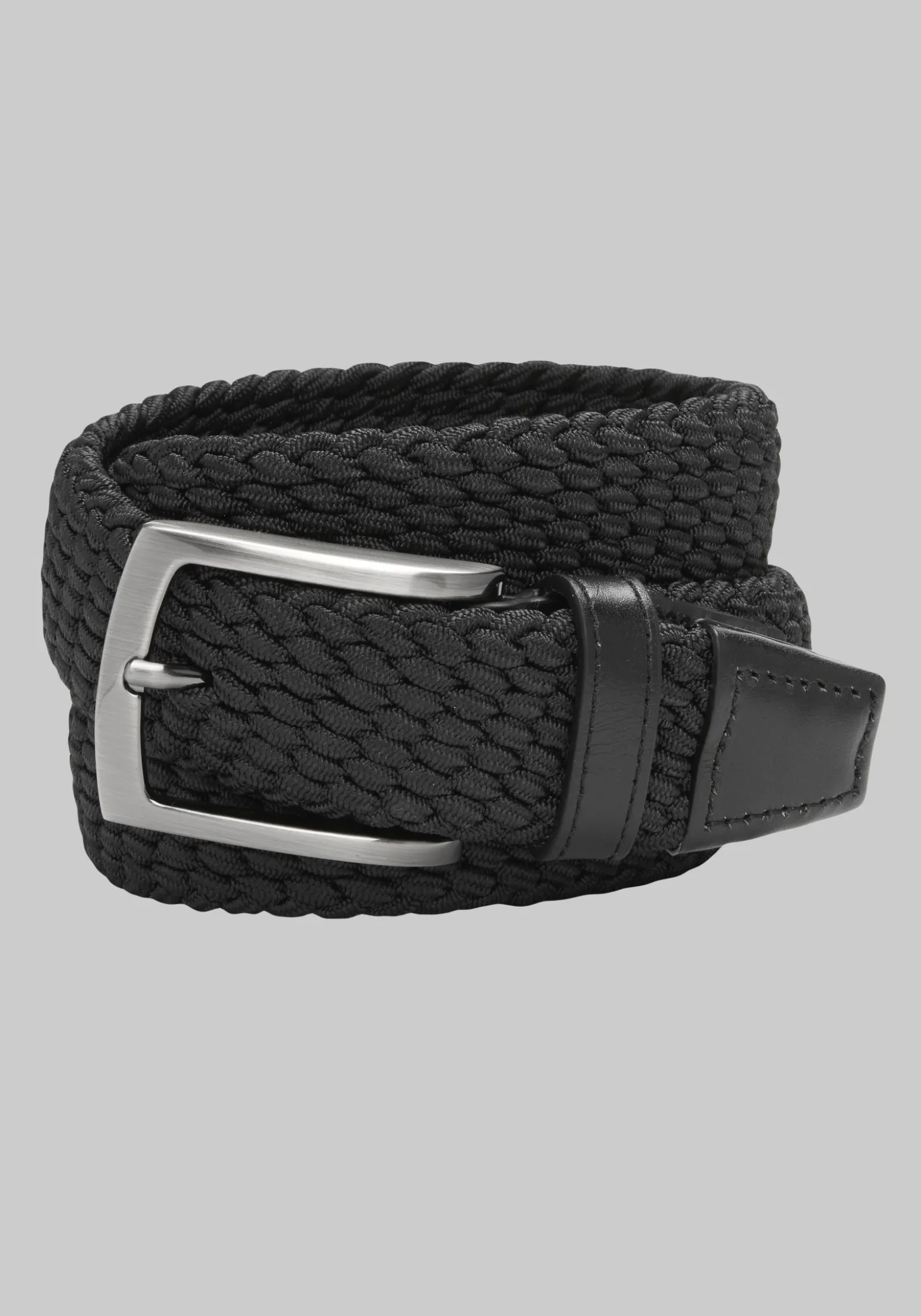 Johnston & Murphy Woven Stretch Knit Belt - Long