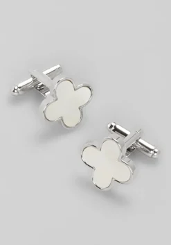 Jos. A. Bank Clover Mother-of Pearl Cufflinks