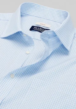 Jos. A Bank Comfort Stretch Slim Fit Mini Grid Dress Shirt