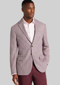 Jos. A. Bank Comfort Stretch Tailored Fit Plaid Sportcoat - Big & Tall