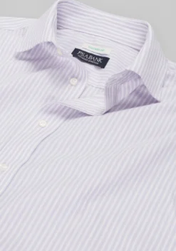 Jos. A. Bank Comfort Stretch Tailored Fit Spread Collar Stripe Dress Shirt