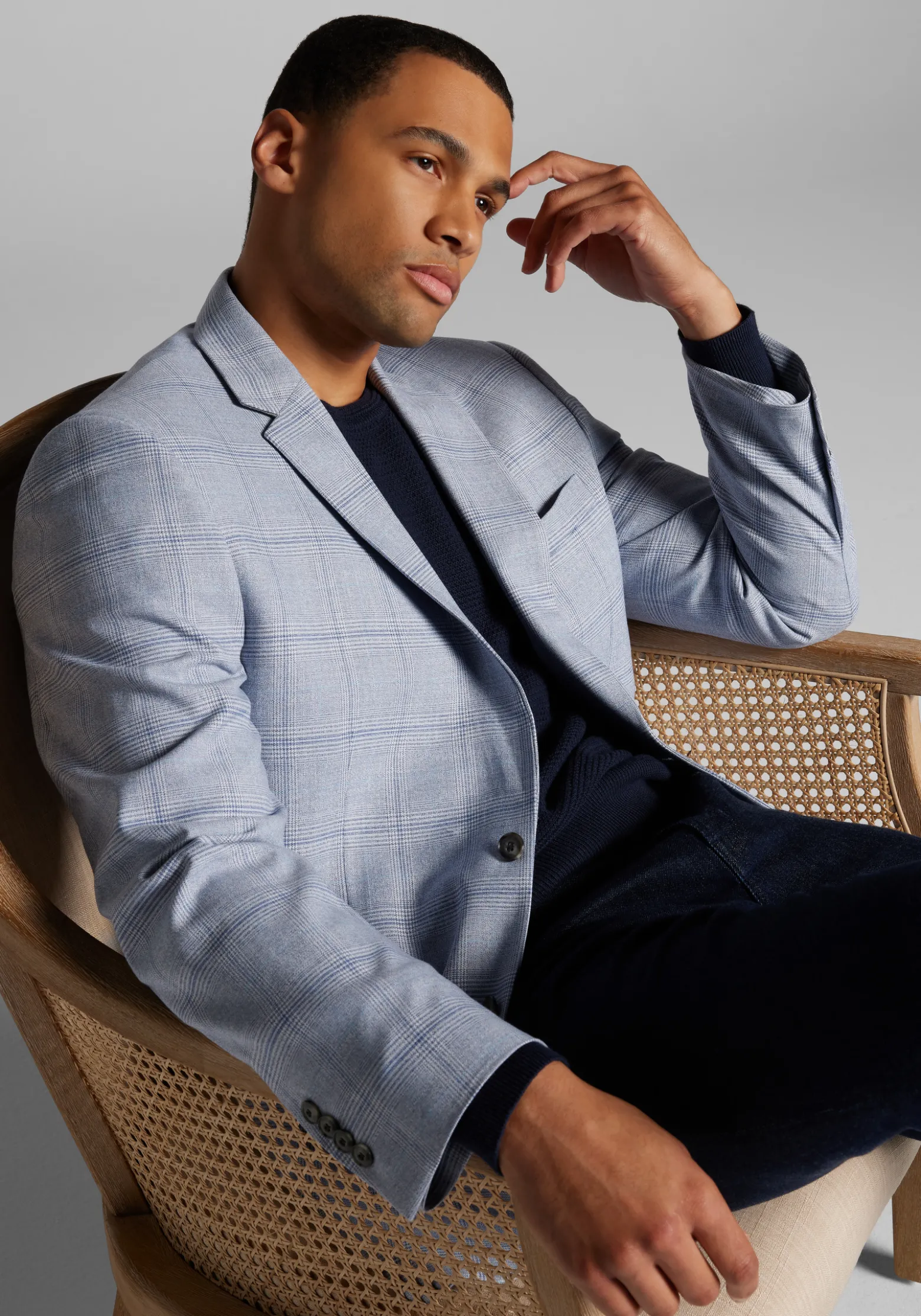Jos. A. Bank Comfort Stretch Traditional Fit Plaid Sportcoat