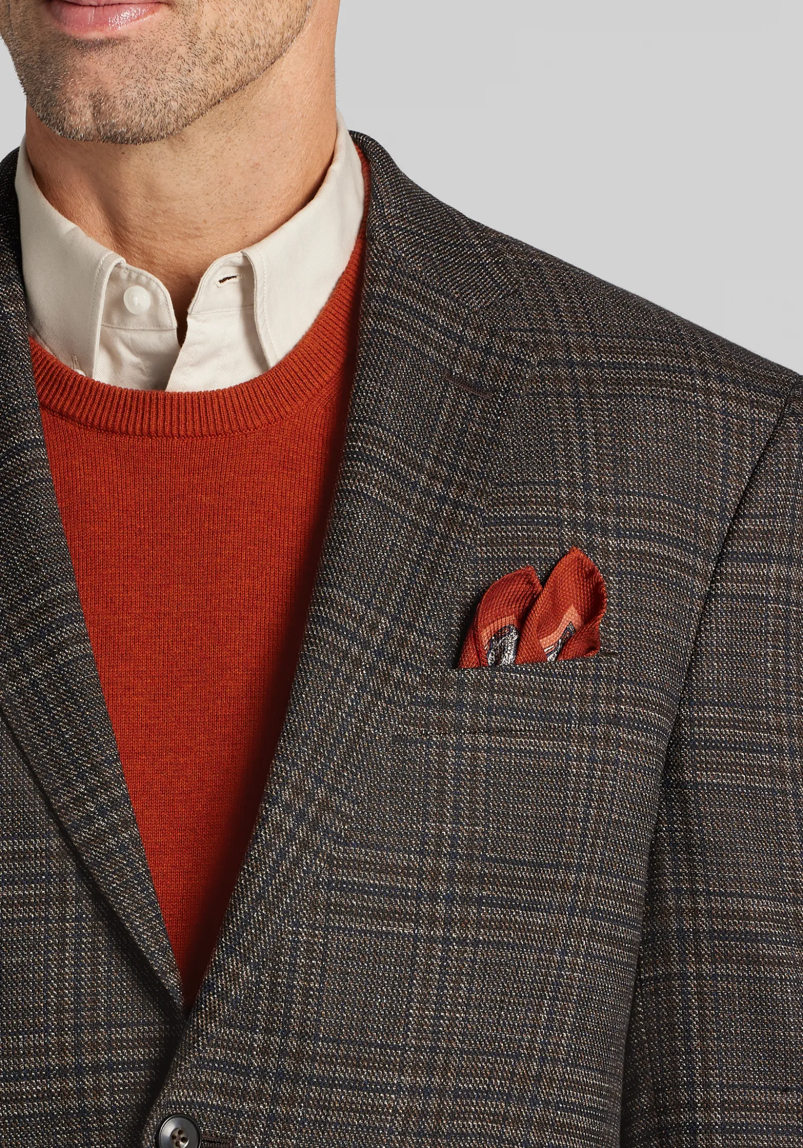 Jos. A. Bank Comfort Stretch Traditional Fit Plaid Sportcoat