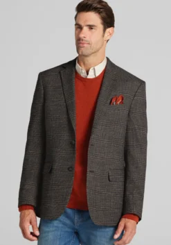 Jos. A. Bank Comfort Stretch Traditional Fit Plaid Sportcoat - Big & Tall