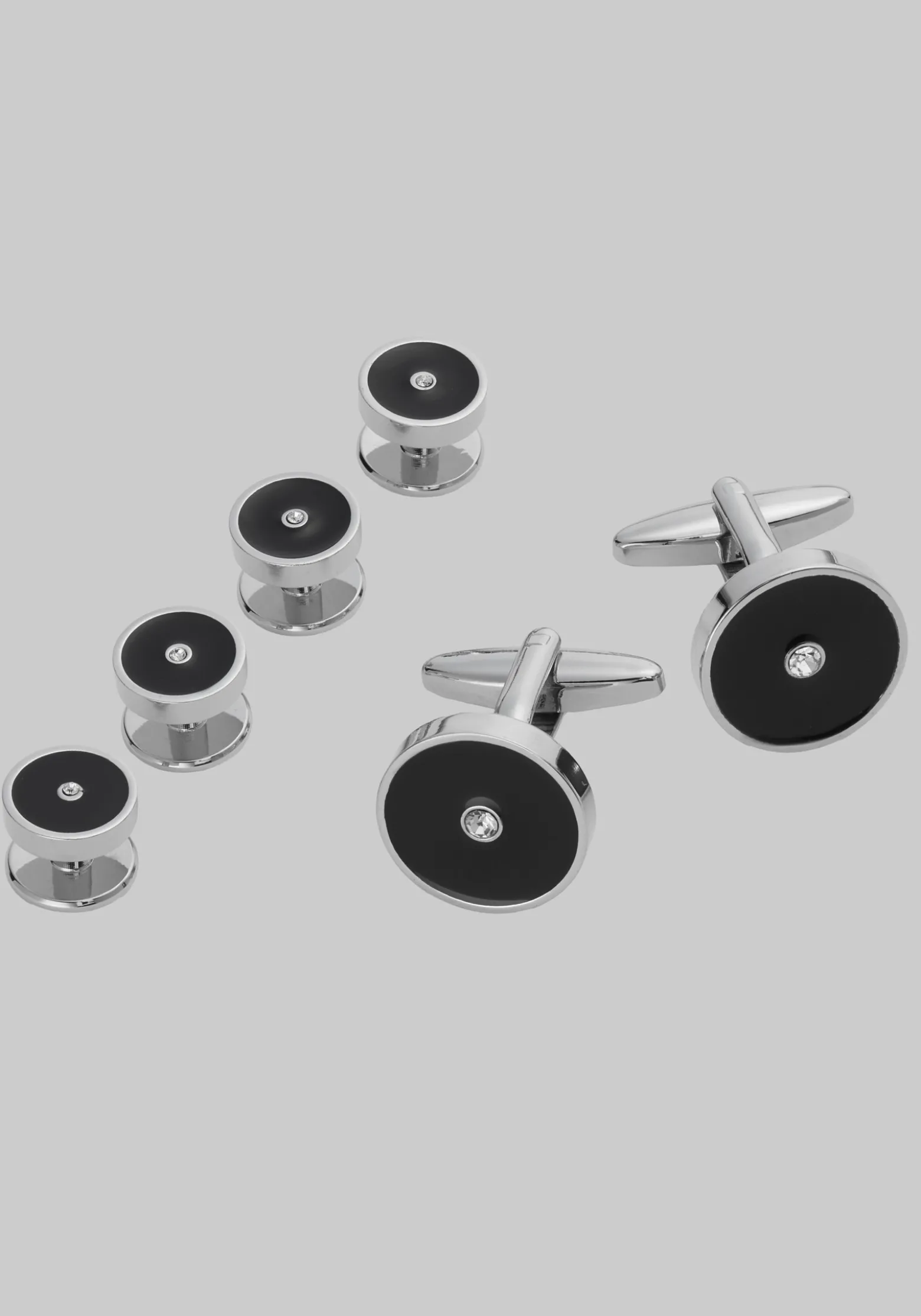 Jos. A. Bank Crystal Cufflink & Stud Set