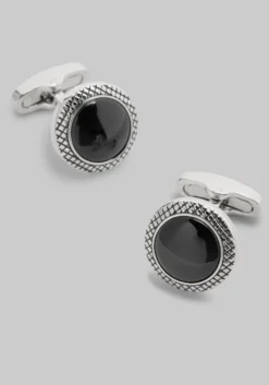 Jos. A. Bank Round Black Onyx Cufflinks