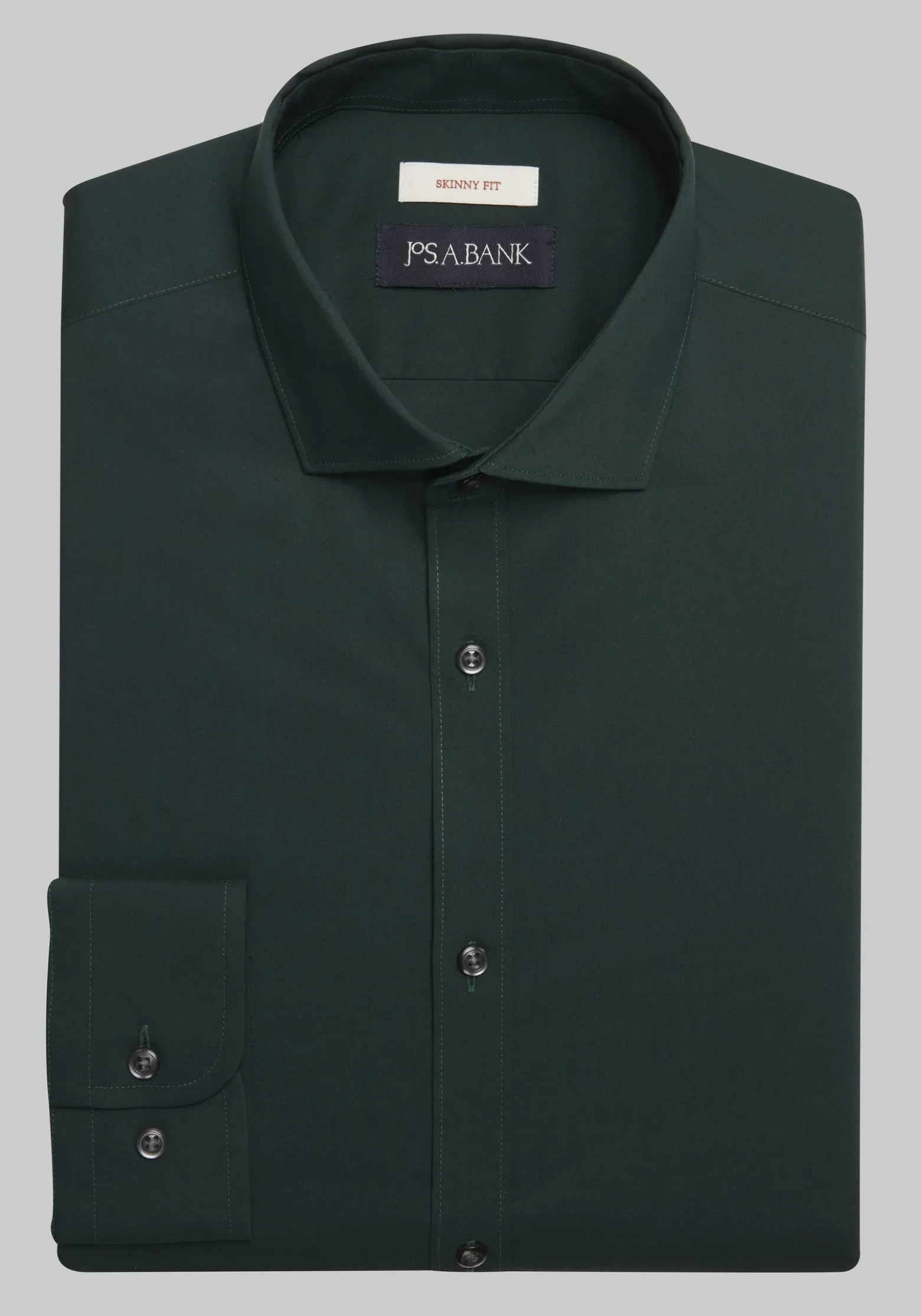 Jos. A. Bank Skinny Fit Spread Collar Solid Dress Shirt